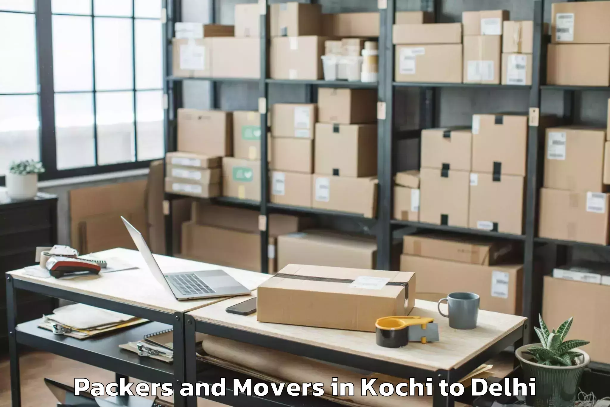 Hassle-Free Kochi to Ambience Mall Rohini Packers And Movers